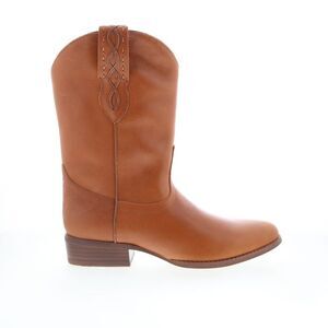 Dingo Mens Poncho Western Round Toe Brown Boots